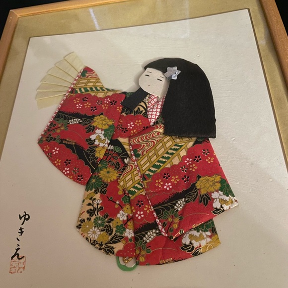 Japanese Girl in Kimono 3D Art - Picture 3 of 7